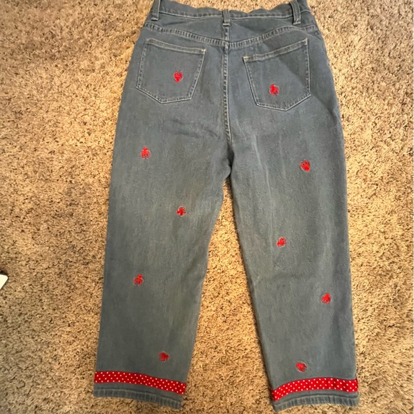 Quacker Factory Vintage Lobster Jeans Size 8 - Picture 8 of 10